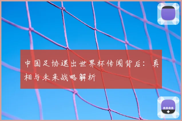 中国足协退出世界杯传闻背后:真相与未来战略解析
